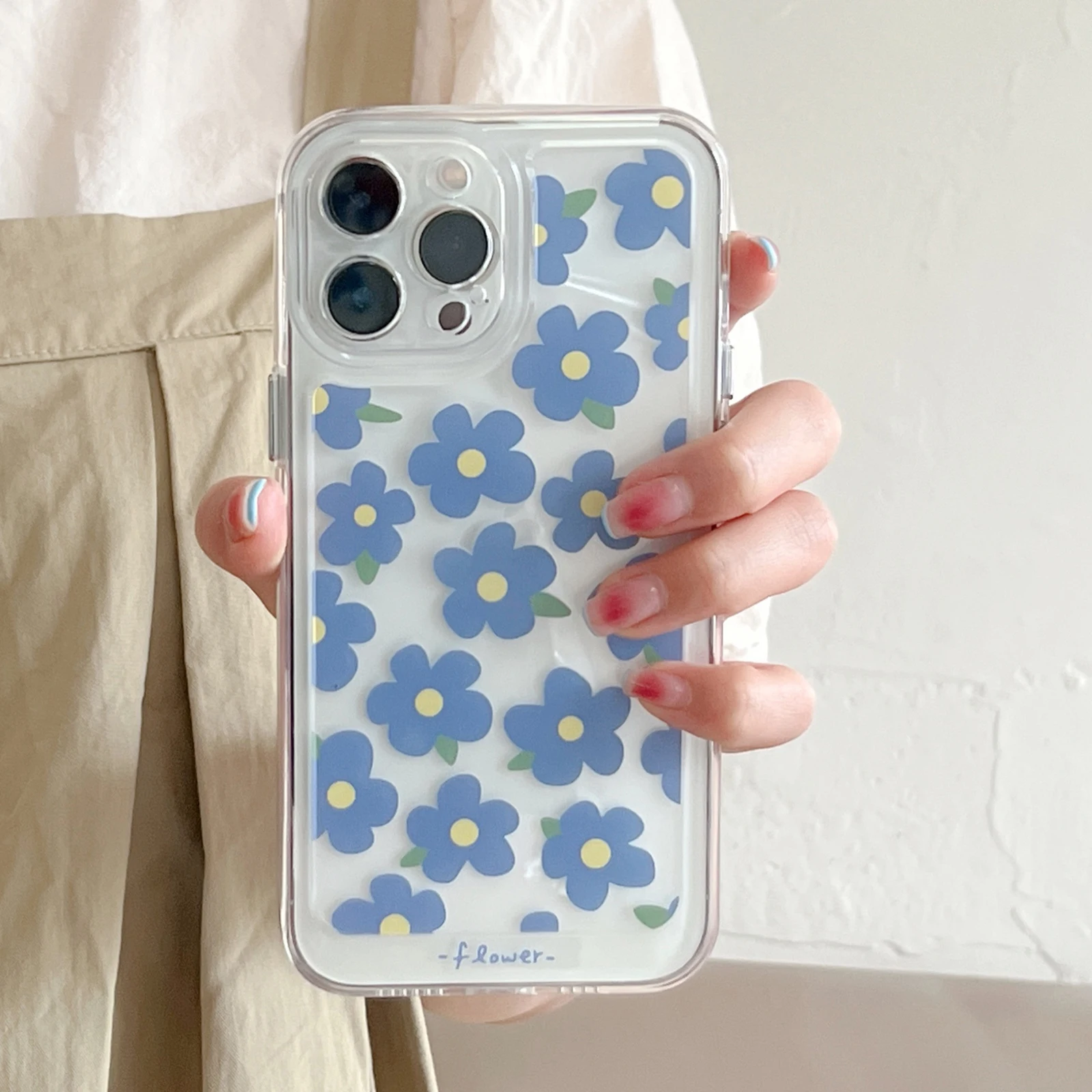 Cute Checkered Flowers Phone Case for iPhone 11, 12, 13, 14, Pro Max, 14  Plus, X, XS Max, XR, 12, 13 Mini, 7, 8 Plus