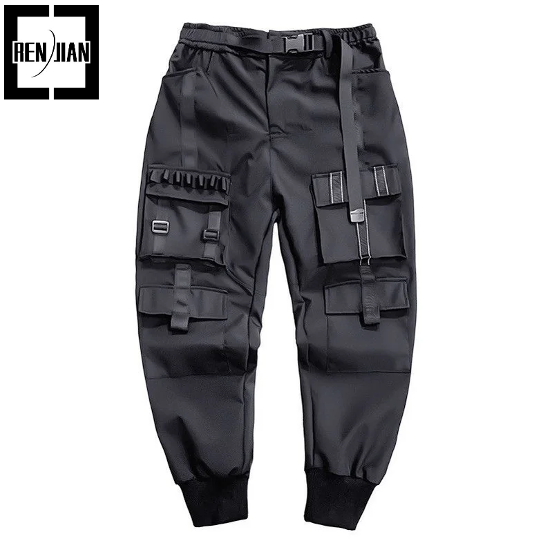 

Men's Fashion Techwear Joggers With Multi Pockets Oversized Hip Hop Cargo Pants Loose Fit Baggy Tactical Trousers