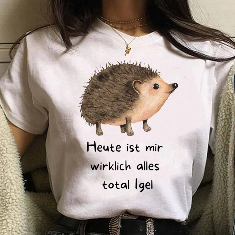 

Hedgehog top women summer anime harajuku top girl manga streetwear clothes