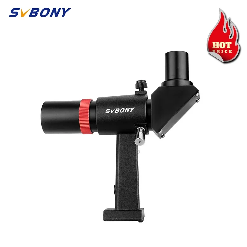 

SVBONY Telescope 6x30 Right-Angle Correct-Image Optical Dot Finderscope Astronomy Scope Viewfinder SV182