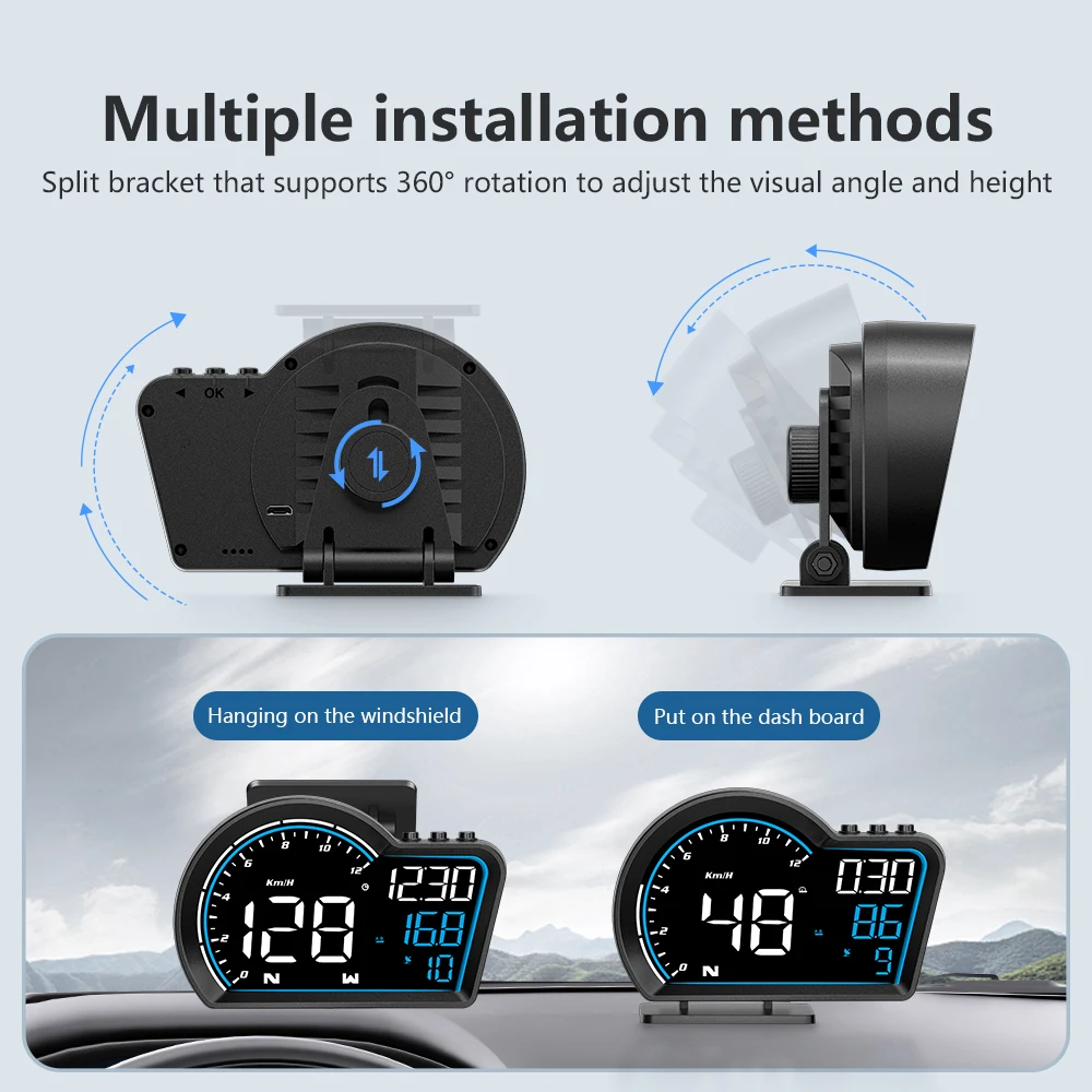 HD G16 GPS HUD ӵ  ÷ ӵ  Ÿ,   溸,   ׼