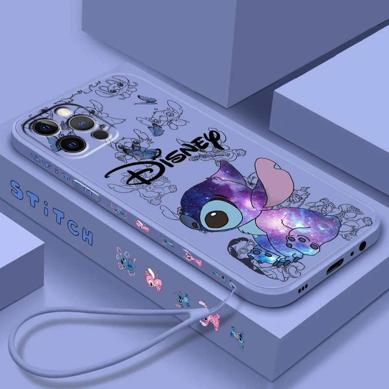 thumbnail image 1 of Funda de teléfono de TPU de Lilo & Stitch de Disney para Apple iPhone 15, 14, 13, 12, 11, XS, XR, X, 8, 7, SE Pro Max Plus, Mini, 1 of 5
