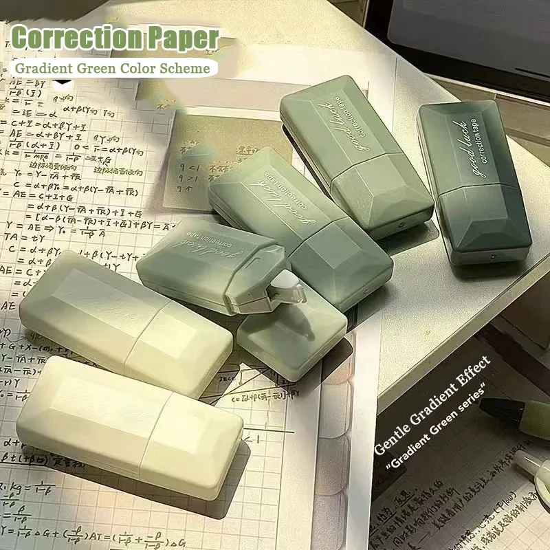 Correction Tape 6PC Card Style Gradient Correction Tape for Student Use Silent Large Capacity Correction Tape Portable Compact and High Aesthetic