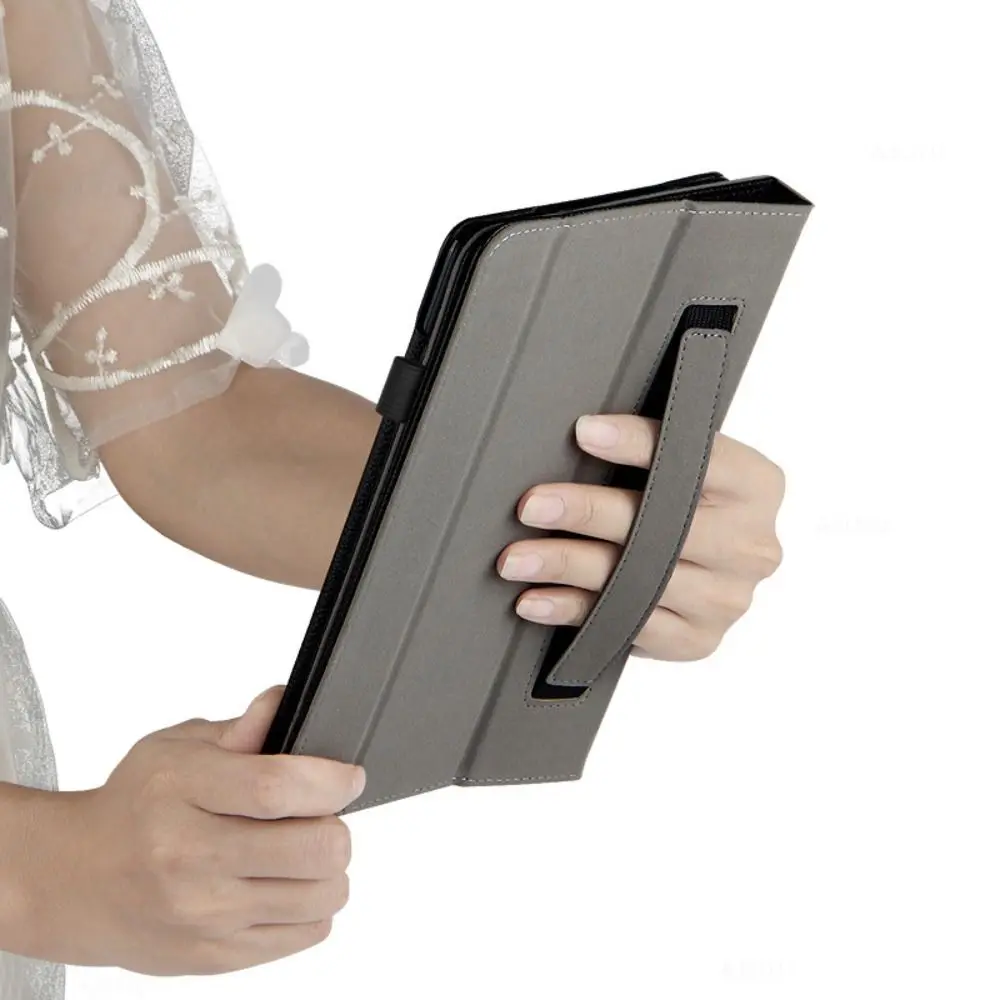 Compact 7-Inch Tri-Fold Magnetic Leather E-Reader Protective Case