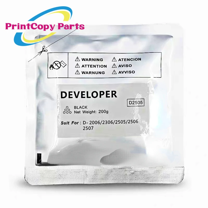 

1PC BK 200g Highly Stable D2505 Developer Powder for Toshiba 2006 2306 2506 2307 2507 2505 Compatible Copier Spare Parts
