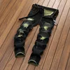 High Quality Straight Denim Brand Motorcycle Jeans Plus Size men's Jeans Ripped Jeans New Style 3