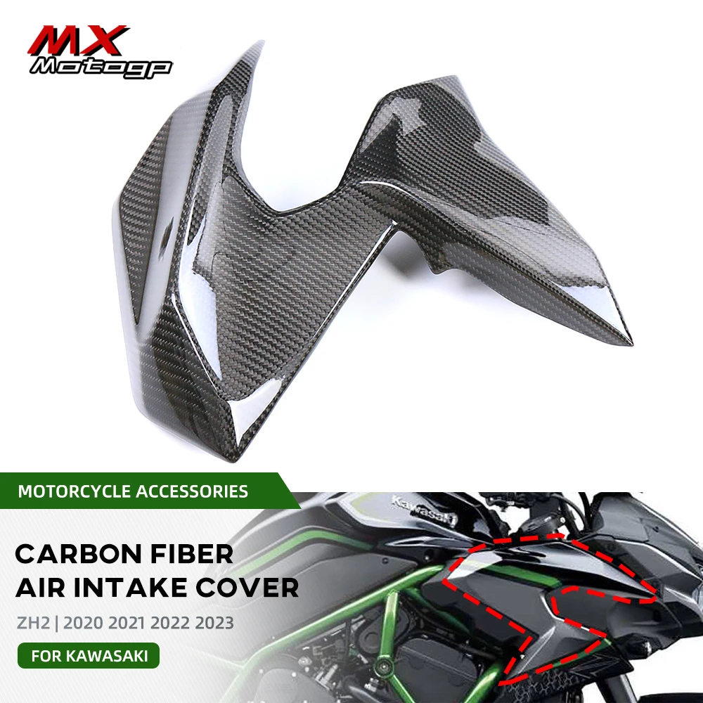 100% Carbon Fiber For KAWASAKI ZH2 Z H2 2022 2023 Motorcycle Front 