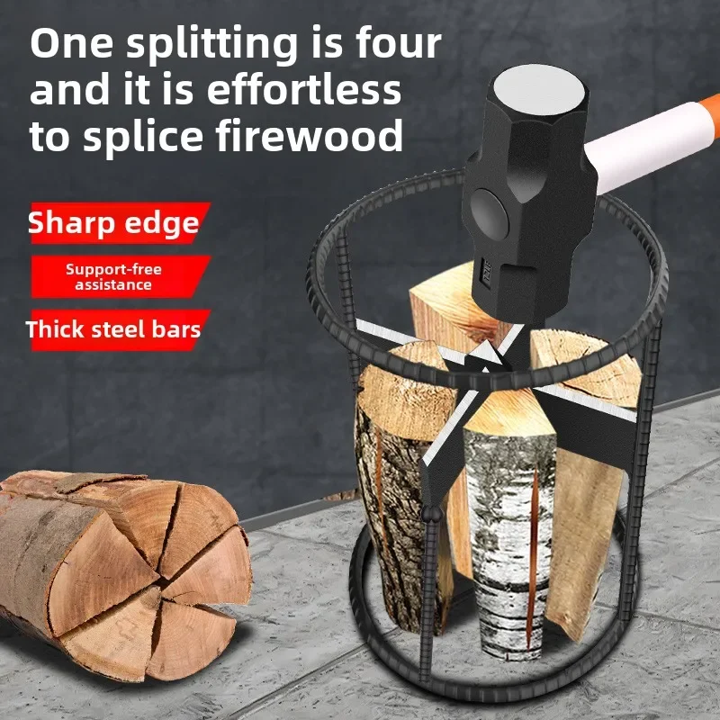 Multi-Functional Log Splitter Tool, Efficient Wood Chopper for Outdoor Use, Perfect for Farm and Home