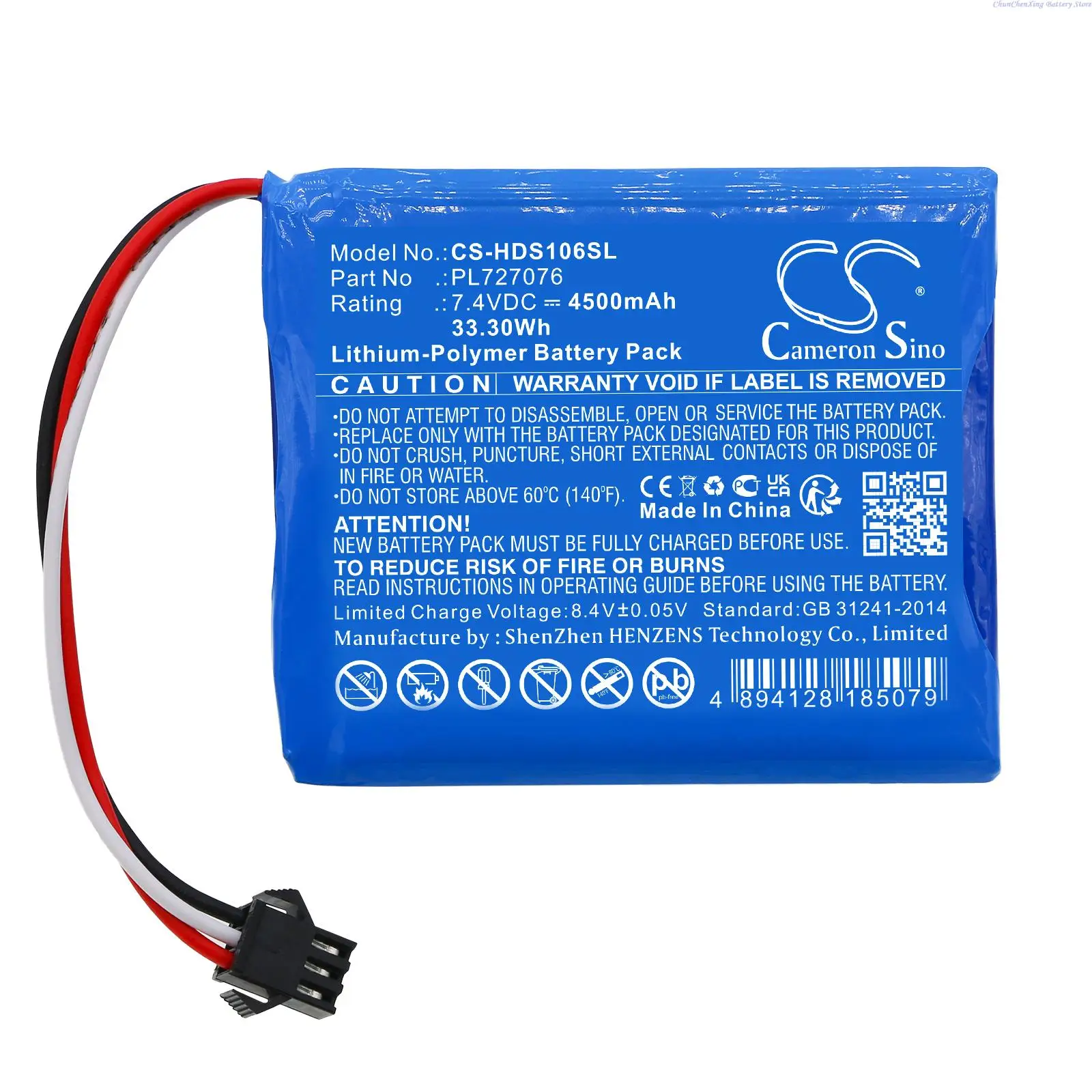 Cameron Sino Bateria de Substituição Pl727076 para Hantek Dso1062b Dso-1202b Dso-1202s Dso1062 Bdso1202b Dso1202s Mais Ferramenta 4500mah - Image 4