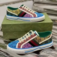 New Retro Low Cut Canvas Shoes Fashionable Couple Style Casual Color Blocking Versatile Lace Up Comfortable Casual Shoes 1