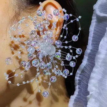 Crystal Flower Bridal Earrings 1
