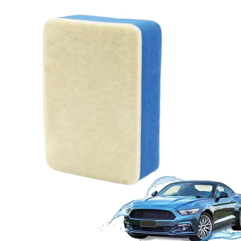 

Car Glass Oil Film Removal Wipes Cloth Scrub Pad Polishing Cleaner Glass Sponge Car Oil Film Wipe Automobile Cleaning Tools