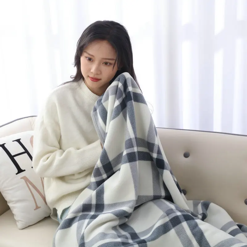 New Multifunctional Office Nap Blanket Home Shawl Blanket Buckle Lazy Air Conditioning Knee