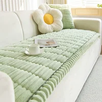 Sofa Mat Simple Modern Anti Slip Soft Plush Seat Cushion Comfortable Breathable Couch New Arrivalscorduroy  Dust Cover Cloth 1