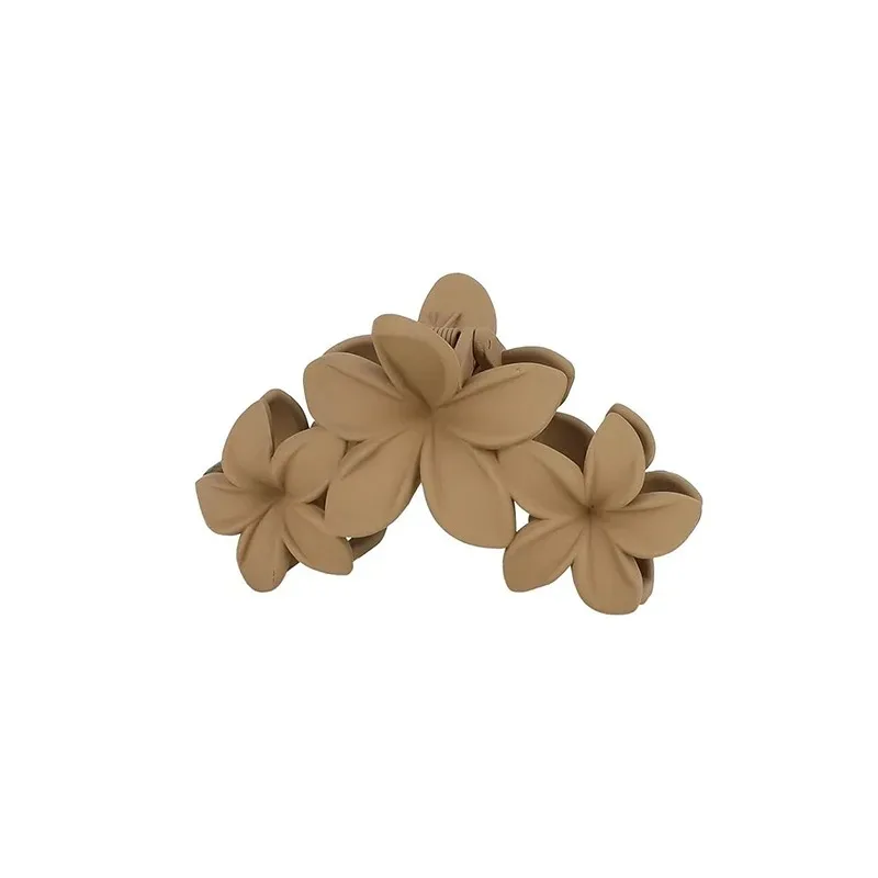 2pcs Flower Hair Clip, Women's Retro Temperament Multifunctional Board Headpiece, Frosted Shark Clip, Creative and Interesting