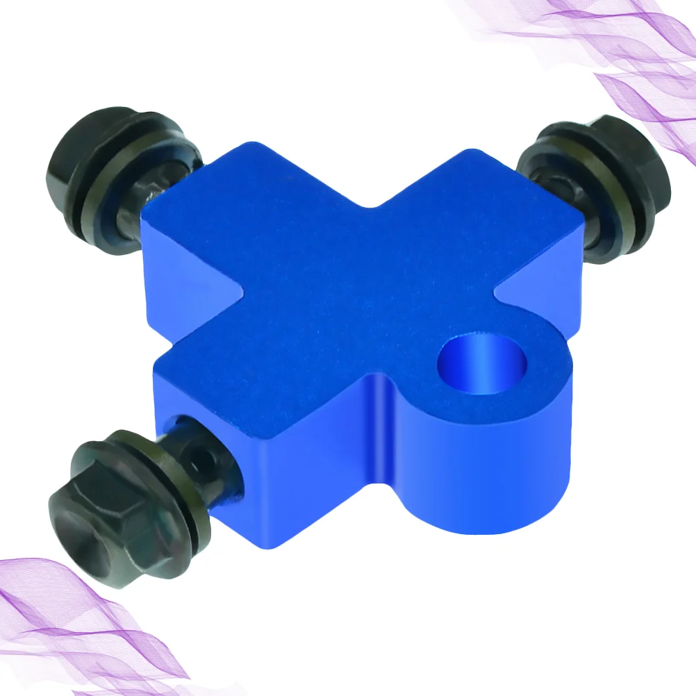 

Motorcycle Brake Tubing Oil Pipe Tee Joint Bracket Kickstand Fuel Sucking Adapter