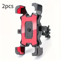 2PCS 360° Rotatable & Adjustable Bike/Motorcycle Phone Mount - Shockproof, Anti-Slip Holder For phone, - Durable Abs Material - Image 3