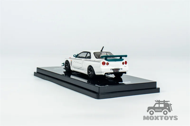 INNO 1:64 SKYLINE GT-R (R34) V-SPEC Tuned by MINE'S Diecast Model Car 4