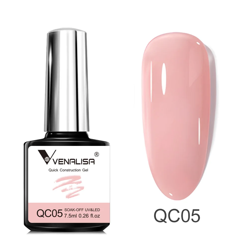 VENALISA Jelly Nude Gel Nail Polish Semi Transparent Gel Polish Construction Gel Spar Cat Eyes Soak off UV LED Gel Nail Manicure 3