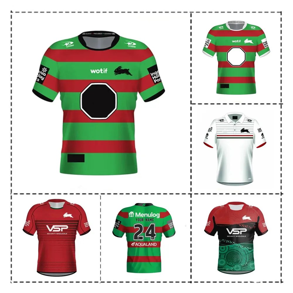 

2024 South Sydney Rabbitohs Home / Away / Training Rugby Jersey - Mens Size:S-5XL（Print Name Number）Top Quality