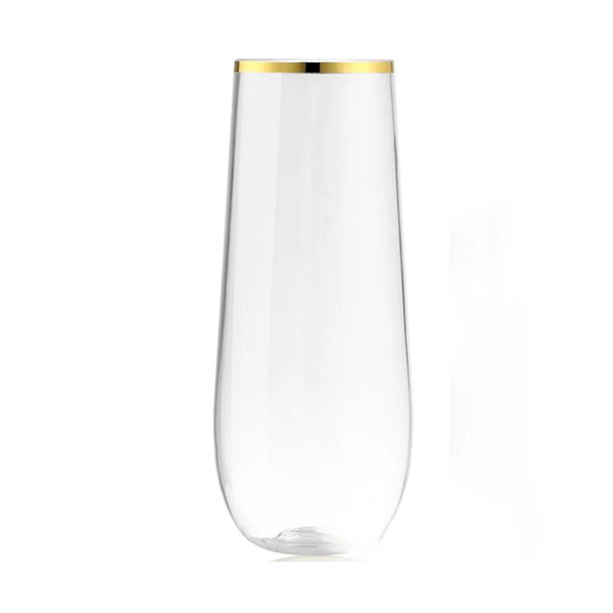 stemless-plastic-champagne-glass-disposable-9-oz-gold-rim-clear-plastic-toasting-glasses-shatterproof-recyclable