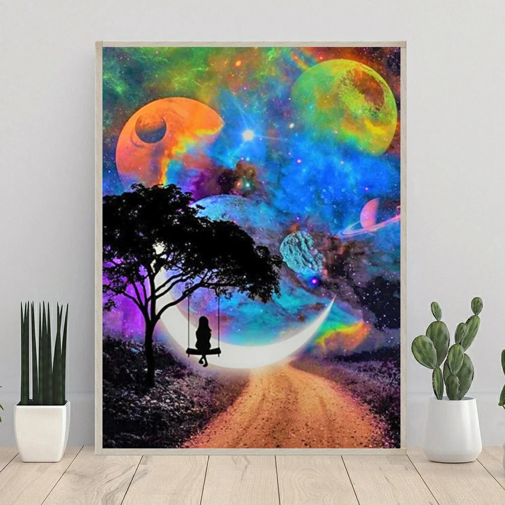 Starry Sky Tree DIY AB Diamond Painting Mosaic Fantasy