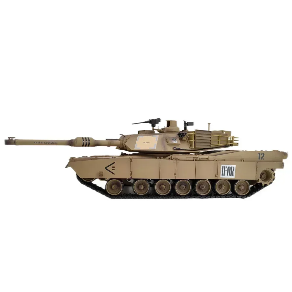 Tanque RC M1A2 A Escala 1/18 – Control Remoto 2.4 GHz Con Sonido, Humo, Luces Y Disparo De BBs Y Balas De Agua, Incluye 2 Baterías Y Alcance De 50 M