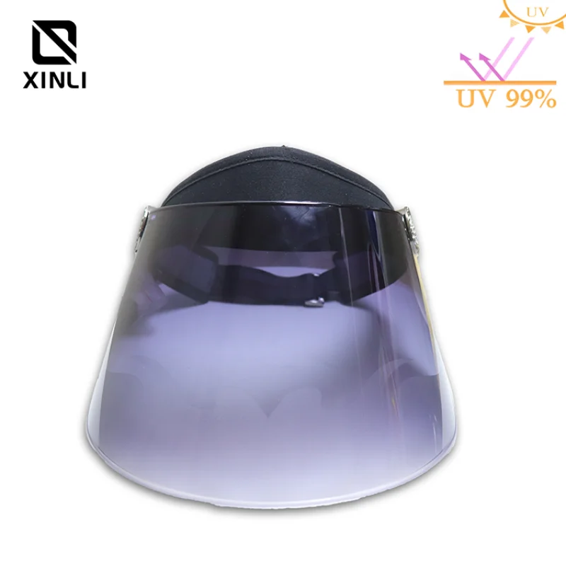 

Long Hardboard Purple UV Sunscreen Sun Hat face Value and Practicality Both Men and Women Universal Sun Cap