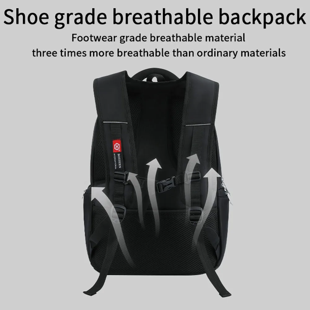 1Pcs Extra-Large Capacity Backpack, Men's Business Travel Laptop Bag, Breathable and Not Stuffy, Multi-Compartment Storage Backpack, Lightweight, Durable, Casual Commuting Backpack