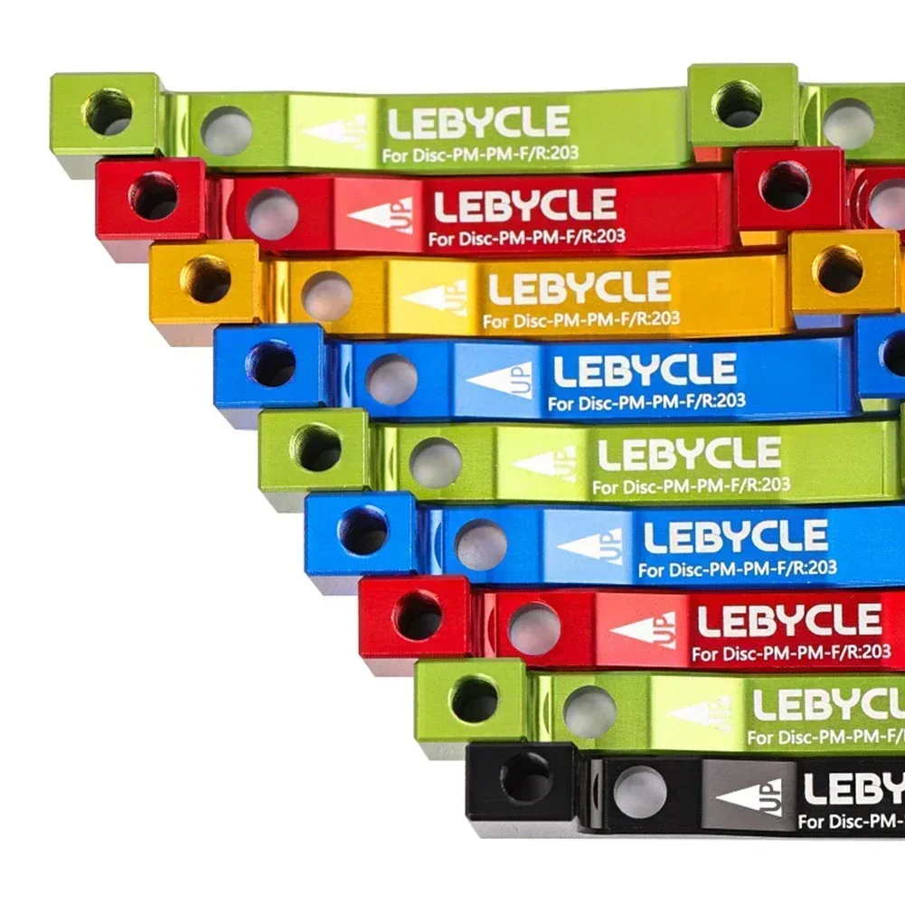 Bike Disc Brake Conversion Adapter 180/203mm Aluminum Alloy Front Fork Frame PM-PM Base With Bolt Bicycle Brake Accessories