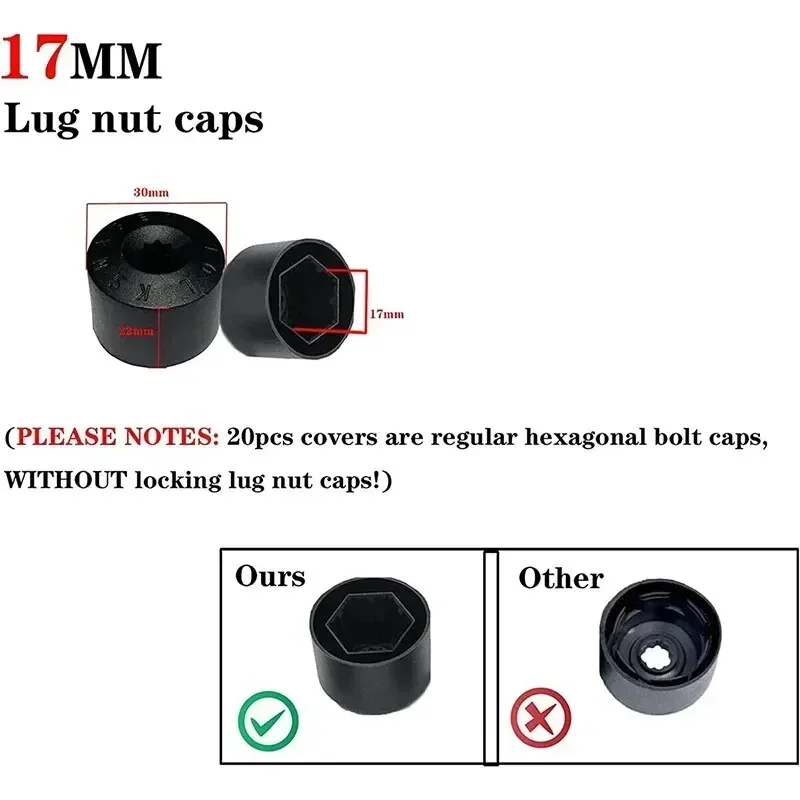 Car Wheel Lug Nut Cover Bolt Cap Removal Tool for VW Volkswagen Scirocco Touran Tiguan Jetta Golf MK5 GTI Passat CC Accessories