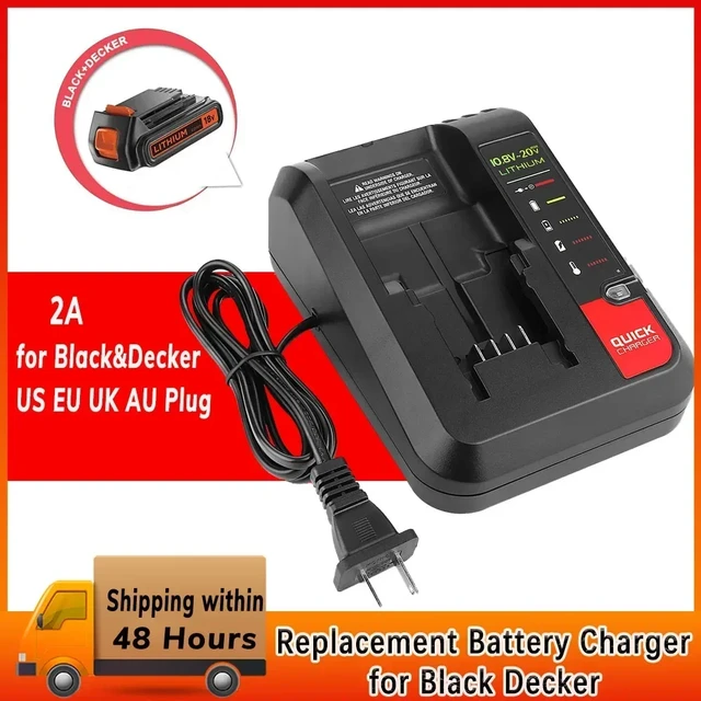 18v Replacement Lithium Battery Charger For Black And Decker