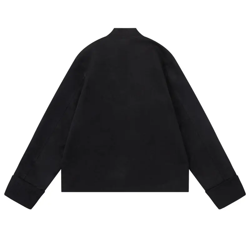 Description Picture 3 of item2024 Autumn New Blazer Men Women Stand Collar Metal Buckle Loose Casual Streetwear Fashion Suit Jacket Blazers Cityboy Clothing