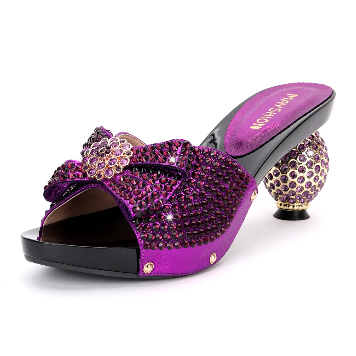 

Sandals Women's Fashion Hot Rhinestone Platform High Heel Slippers 2023 New Big Size38-43 Wedding Shoes Women 9 colors.