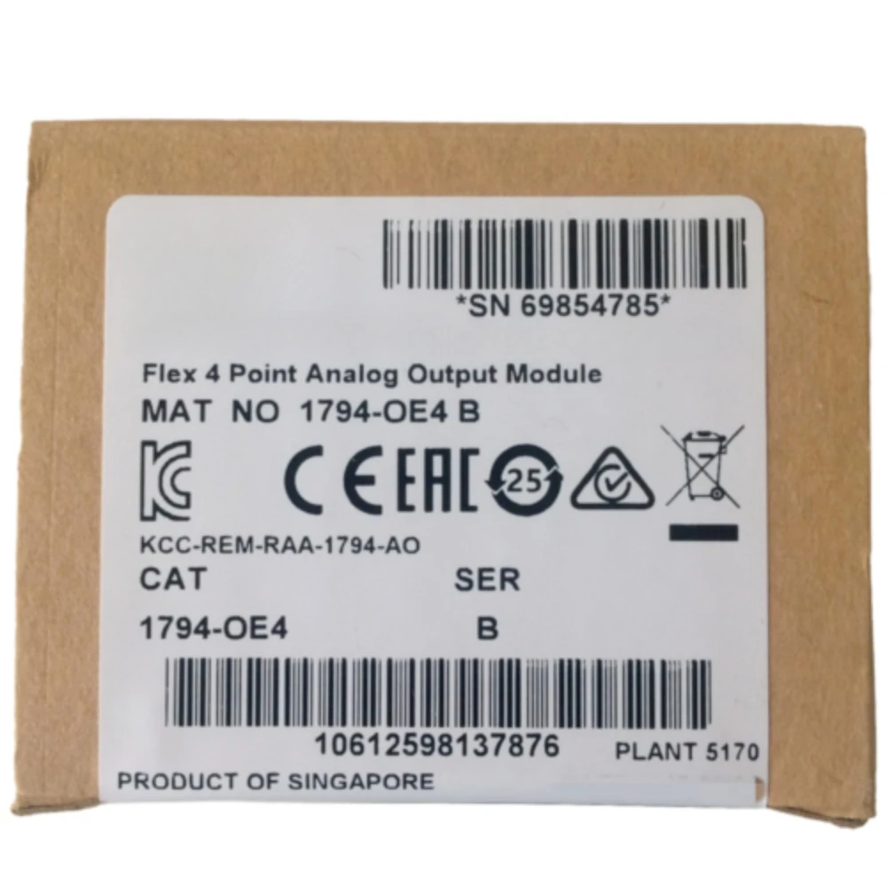 

Новый заводской герметичный аналоговый выходной модуль 1794-OE4 SER B Flex, 4 точки, 1794OE4