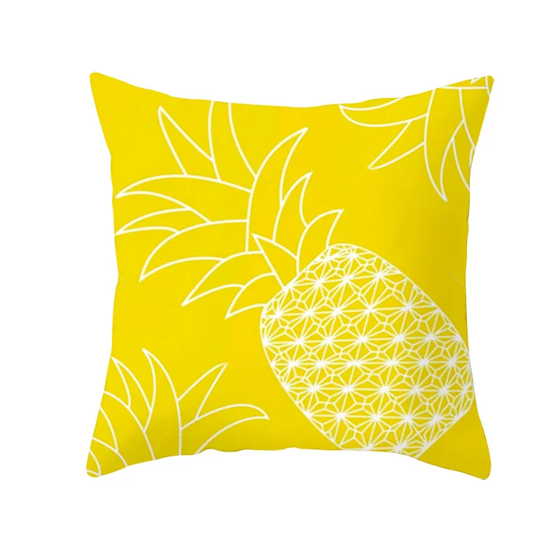 Yellow Black Geometric Pattern Square Cushion Cover Geometry Pillow Case Polyester Throw Pillows Cover For Home Decor 45x45cm 