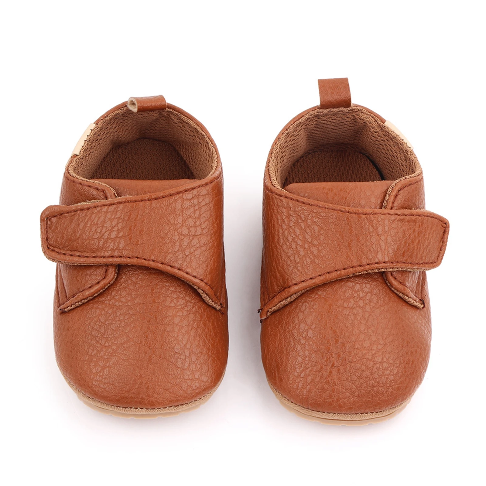 EWODOS Toddler Baby Girls Boys Cute Suede/PU Shoes Anti-Slip Soft Sole Cartoon Bear Shoes First Walking Casual