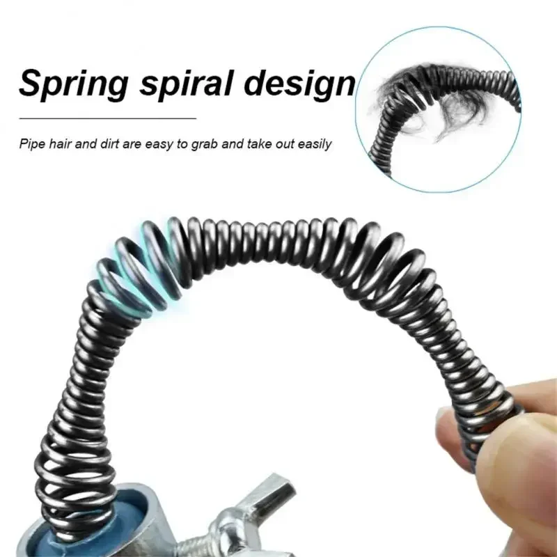 Sewer Pipe Unblocker Snake Spring Pipe Dredging Tool Bathroom Kitchen Hair Sewer Sink Pipeline Cleaning sewer pipe unblocker