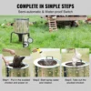 19361-bd2c0a.jpg SucceBuy Chicken Plucker Machine 20inch Diameter Stainless Steel Drum 108 Soft Fingers 500W Poultry Plucking Debris Collection