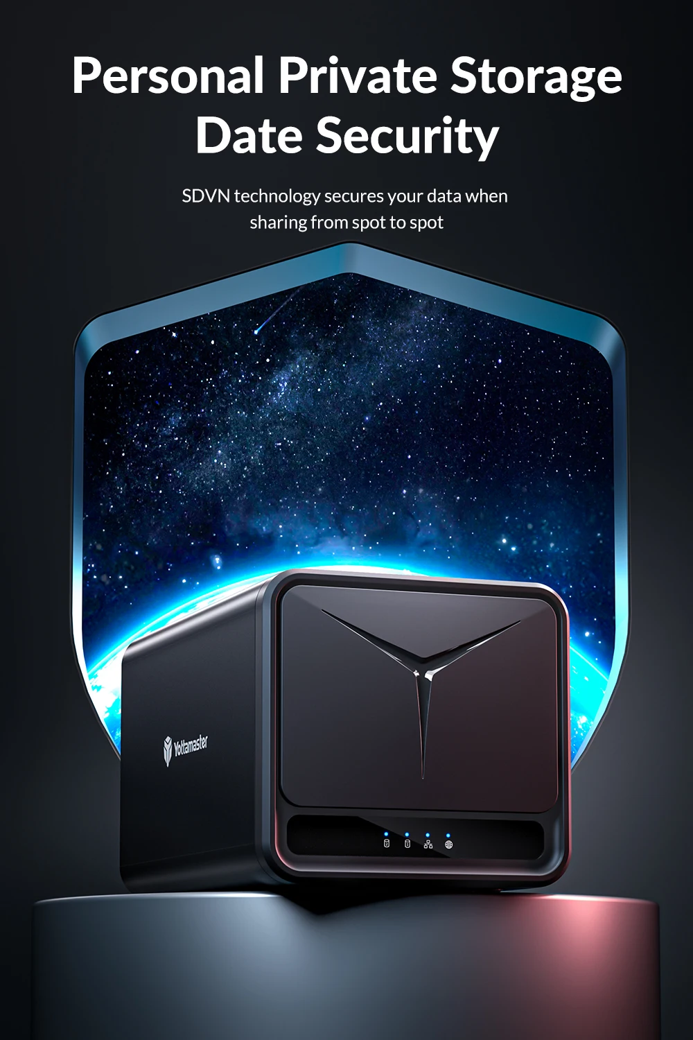 Yottamaster RAID 듀얼 베이 네트워크 부착 스토리지 지지대, 원격 액세스, 지능형 분류, 자동 백업, 데이터 공유, 44TB
