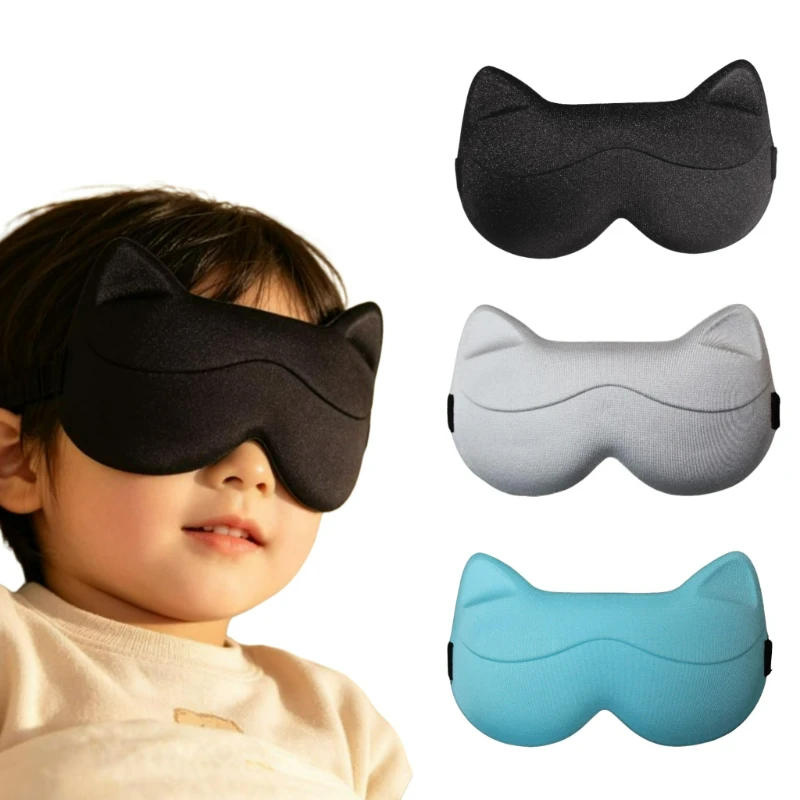 Masque de sommeil pour enfants, 3D stéréoscopique, bloquant la lumière, confortable, non pressant, doux pour les yeux, respirant, masque de nuit pour les voyages 1 Masque de sommeil pour enfants, 3D stéréoscopique, bloquant la lumière, confortable, non pressant, doux pour les yeux, respirant, masque de nuit pour les voyages 1