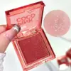 PINKCOCO fine shimmer soft mist tipsy blush single color natural fine shimmer eye shadow blush one plate for multiple uses 1