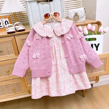 Floral Sweater Dress Set 1