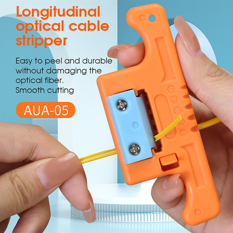 AUA-05 Optical Fiber Stripper Longitudinal Cable Opening Knife Ribbon Central Bundle Tube Optical Cable Open Skylight 1.9-3.0mm