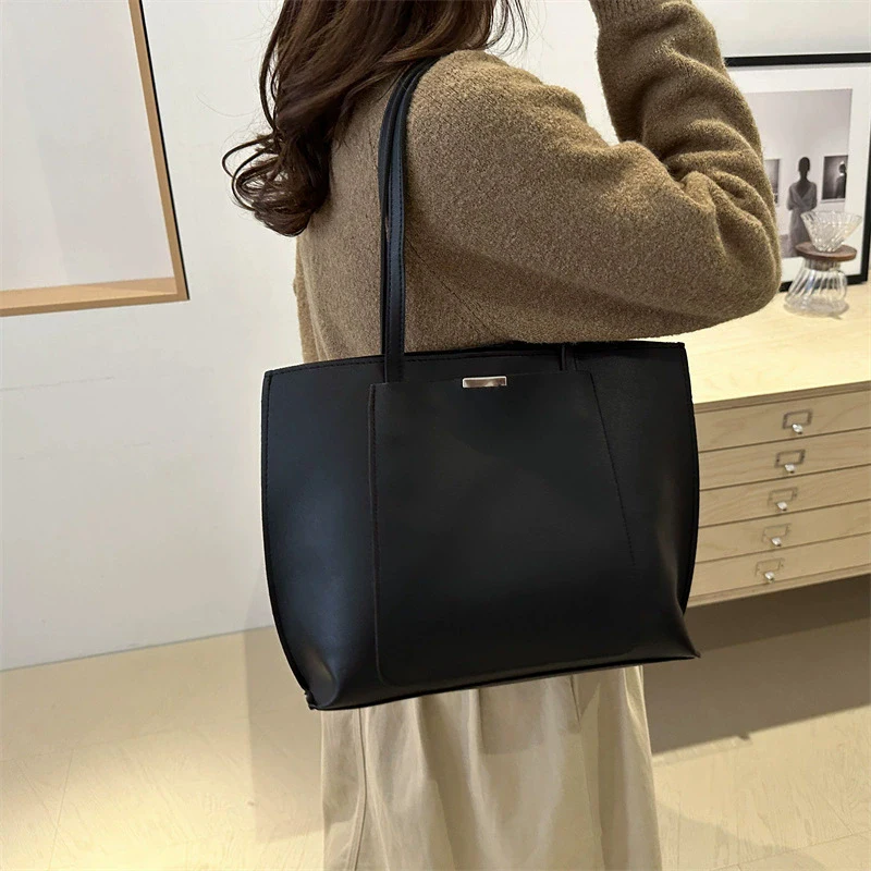 High Quality PU Leather Shoulder Crossbody Tote Bag Large Capacity Handbag Purses Brand Luxury Designer Women Bags