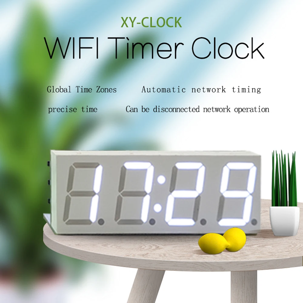 

XY-Clock 0.8" Nixie Tube WiFi Time Service Clock Module Wireless Network Automatically Gives Time DIY Digital Electronic Clock