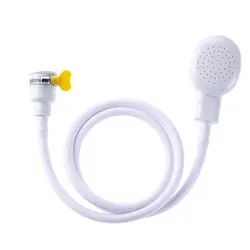 Pet Bathing Multifunctional Shower and Grooming Tool (White with carabiner)