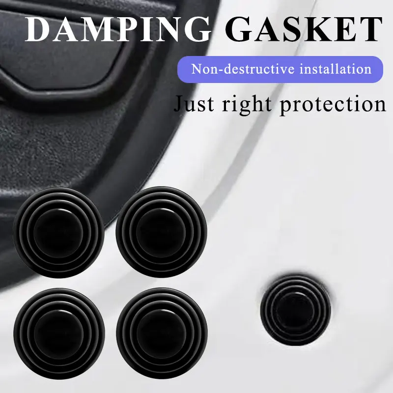 

Car Door Closing Anti-collision Stickers Silicone Pad Anti-shock Protection Silent Buffer Soundproof Gasket Auto Accessories