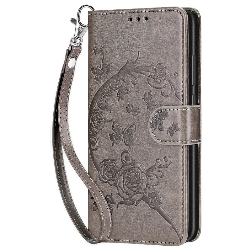 Luxury Leather Flip Wallet Case - Shockproof Design with Pattern Etui