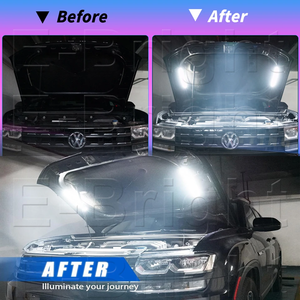 Underhood Light Bar Universal Under Hood LED Light Kit – White, 12V, Automatic On/Off, Fits Any Car/Truck Off Road Hood Lights - Foto 2